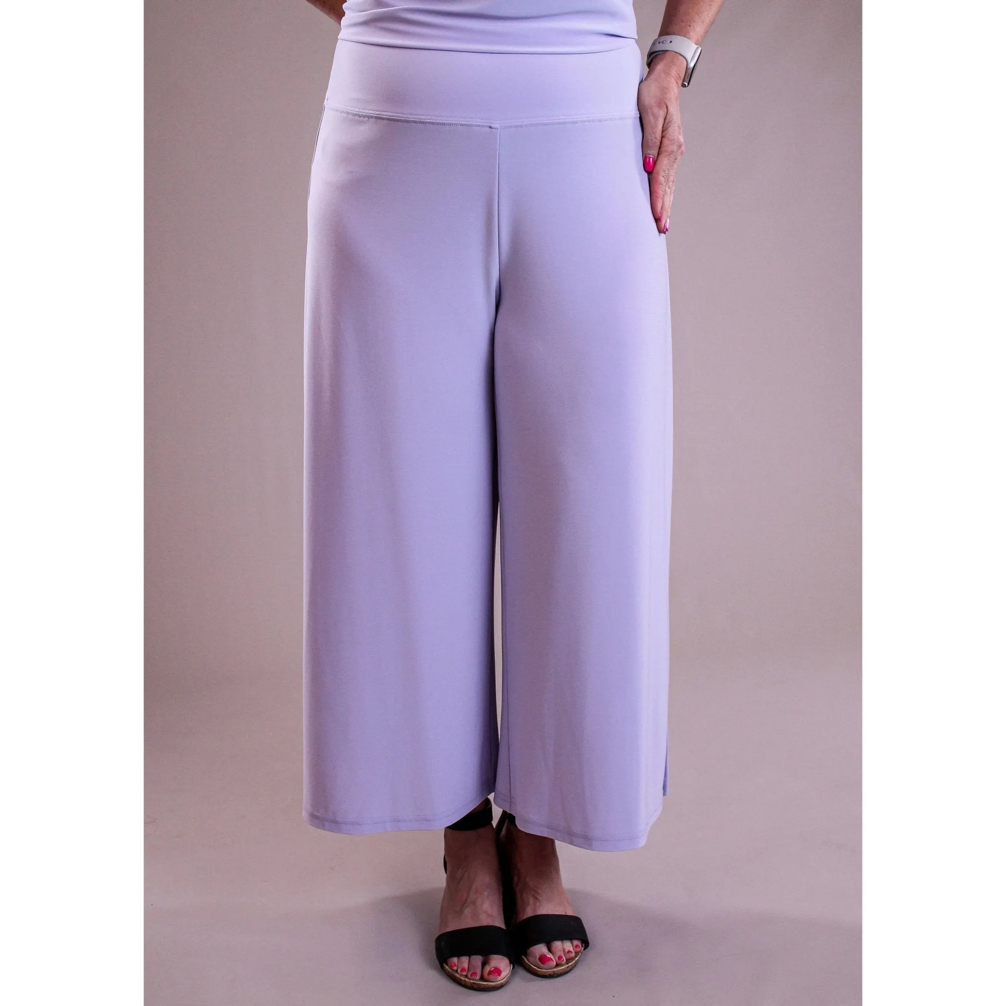 Sympli Side Slit Wide Capris