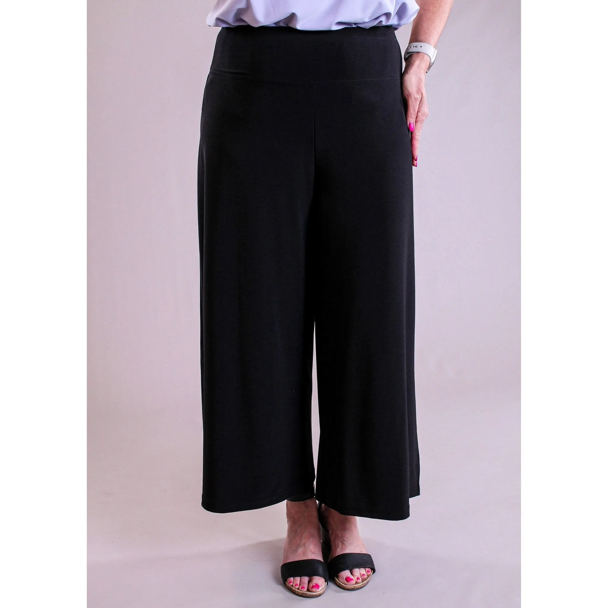 Sympli Side Slit Wide Capris