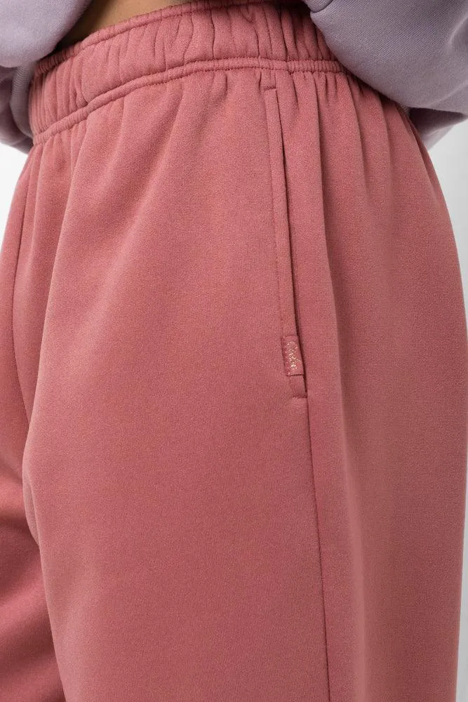 Trackpants With Elasticated Cuff Pink