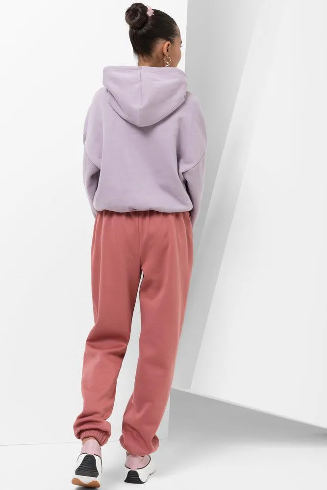 Trackpants With Elasticated Cuff Pink