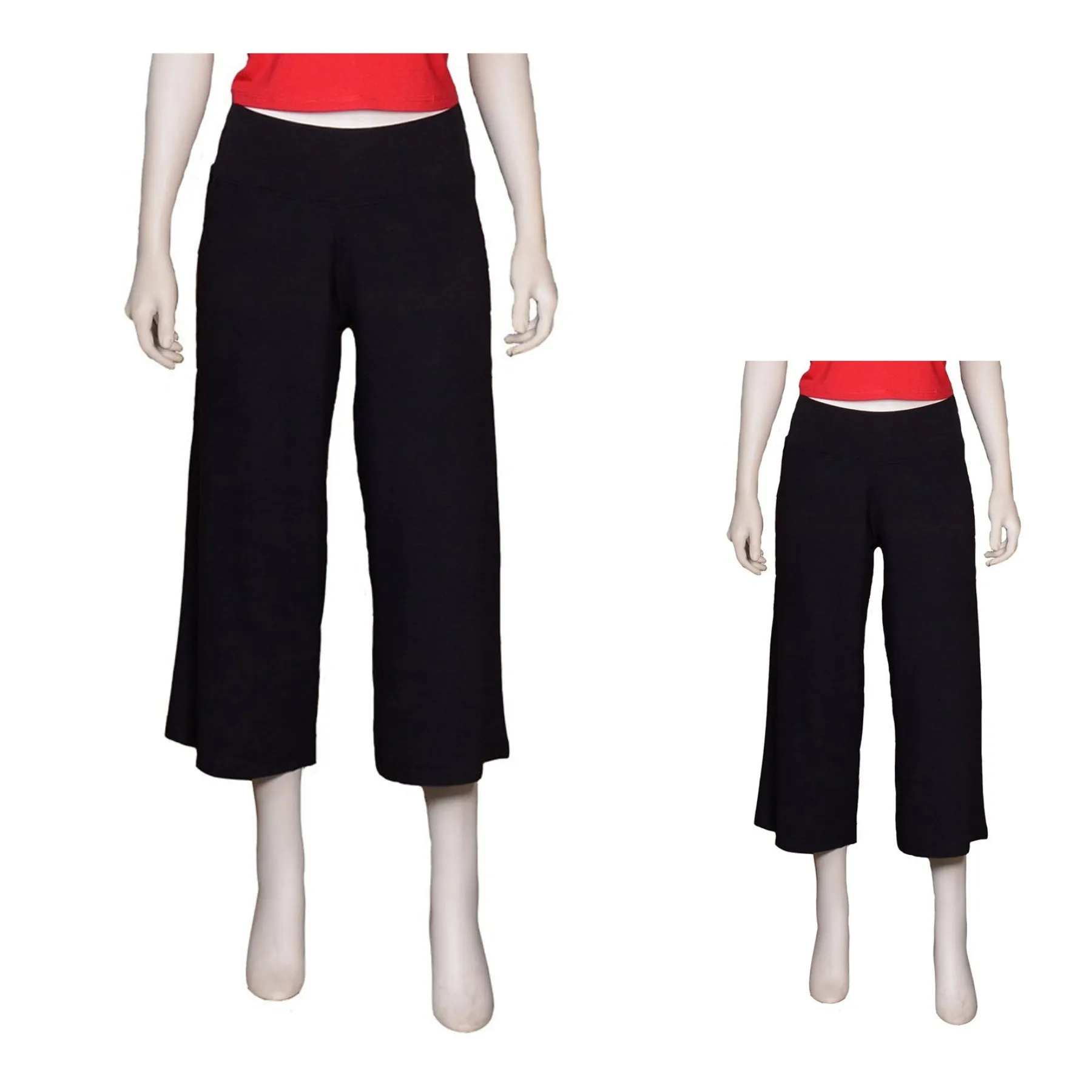 Wide Leg Bamboo Capri Yoga Pant