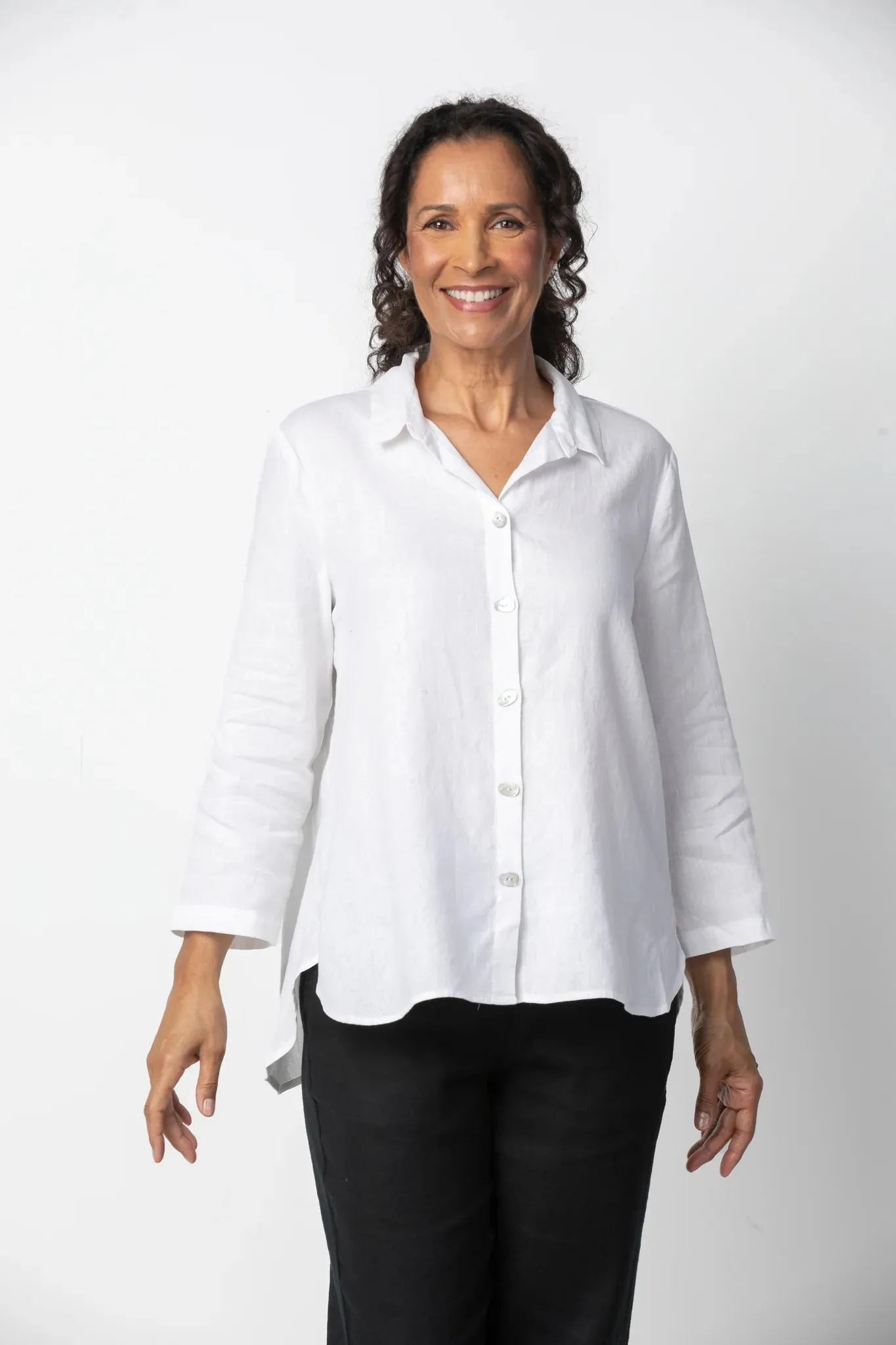 Women's Habitat | Wrap Around Button Tunic | White