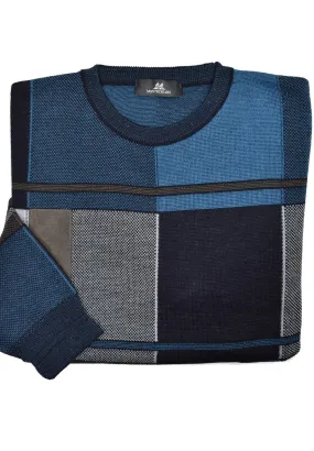 ZM6227 Italian Marine Color Block Sweater